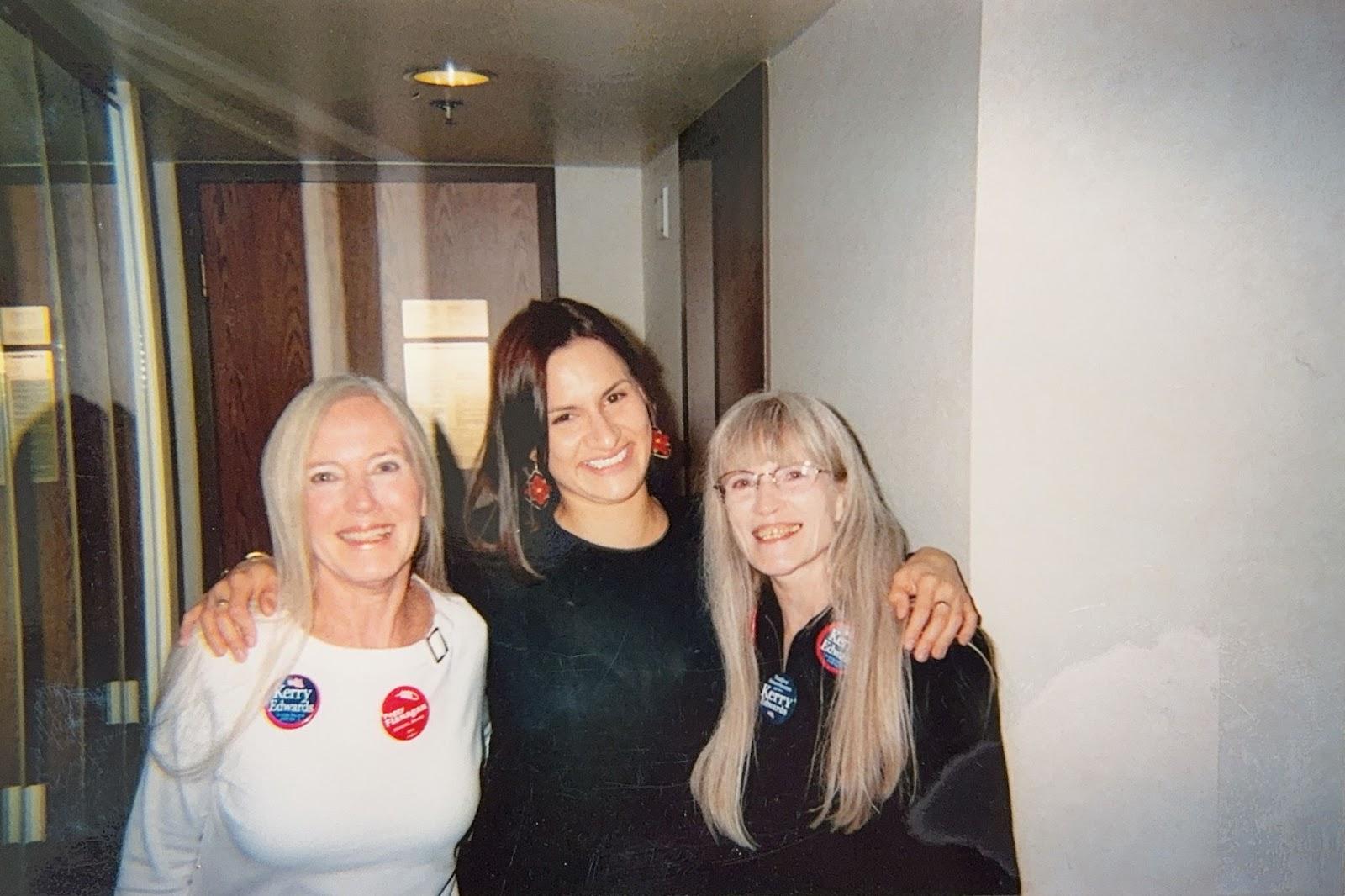 Peggy Flanagan with supporters