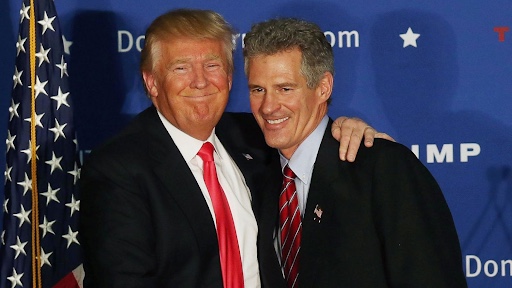 Picture of Donald Trump and Scott Brown